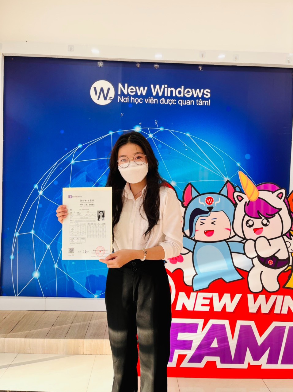 Học viên theo học tiếng Hoa tại New Windows