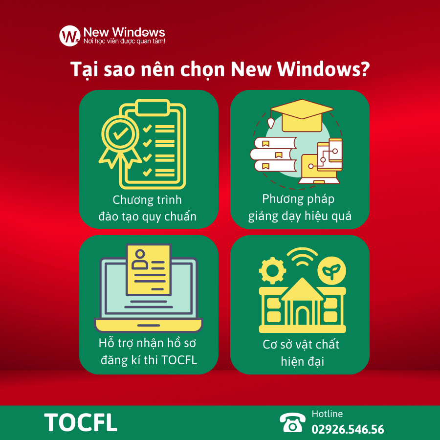 New Windows - nơi luyện thi TOCFL uy tín tại Cần Thơ